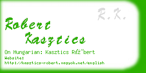 robert kasztics business card